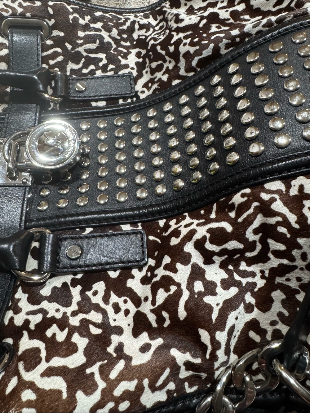 Michael Kors Hamilton Studded Calf Hair bag / purse - Picture 7 of 7